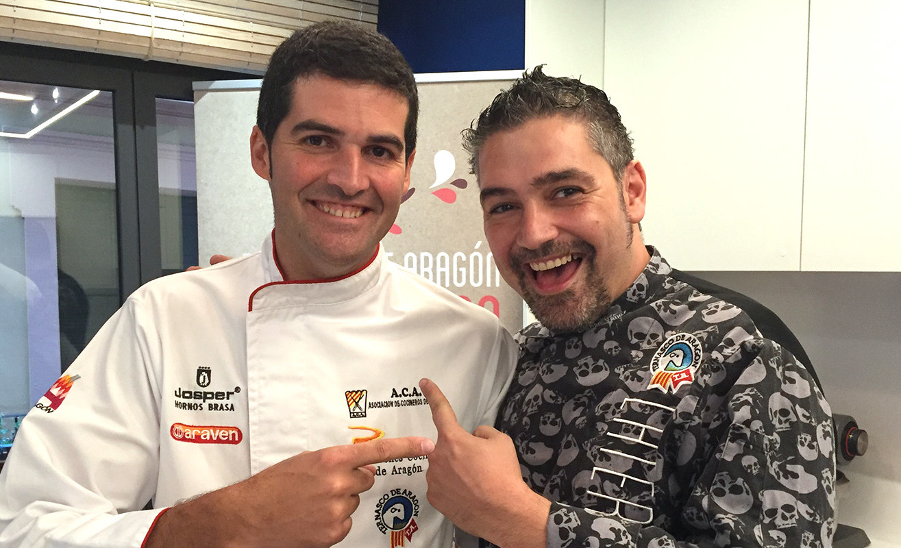 Cristian Yañez y Javier Robles en la Gastroteca de Puerta Cinegia