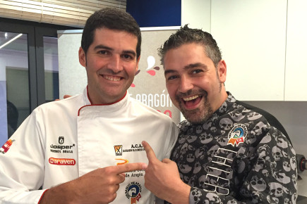 Cristian Yañez y Javier Robles en la Gastroteca de Puerta Cinegia