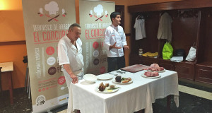 Javier Robles y Marcial Sanchez en el Restaurante Ambeles de Teruel