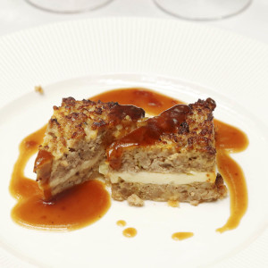 Pastel de Ternasco de Aragón relleno de queso patamulo - Maridaje histórico Montal