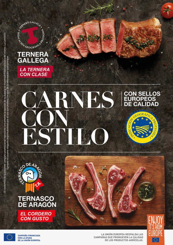 Gráfica de la campaña Carnes con Estilo