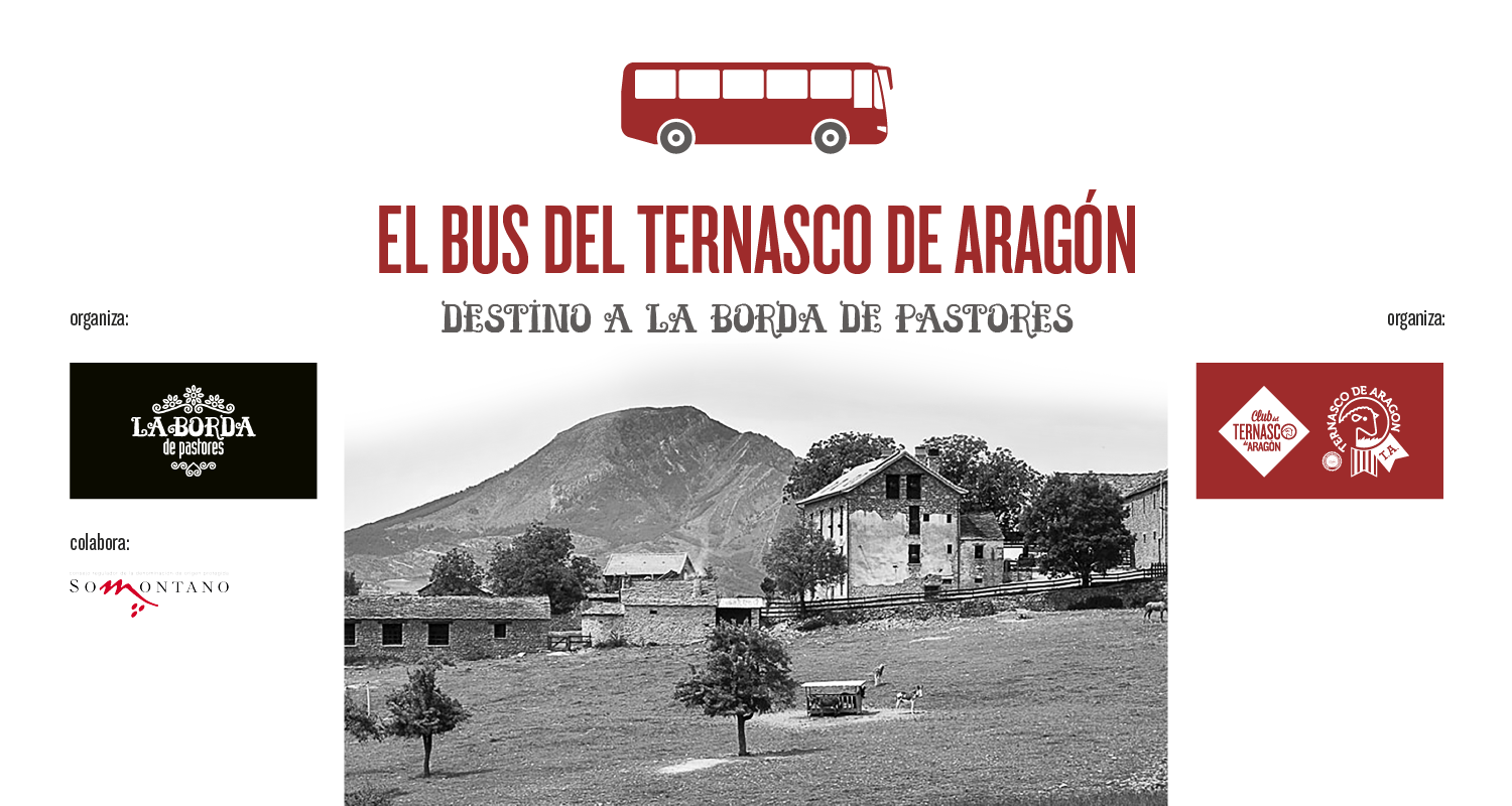 El bus del Ternasco de Aragón destino a la Borda de Pastores