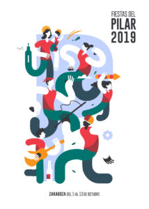 Cartel de las fiestas del Pilar 2019 | Ternasco de Aragón