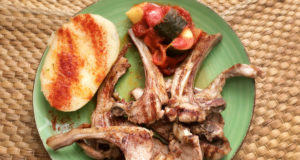 Costillas de Ternasco de Aragón con pisto | Restaurante Aguas Vivas
