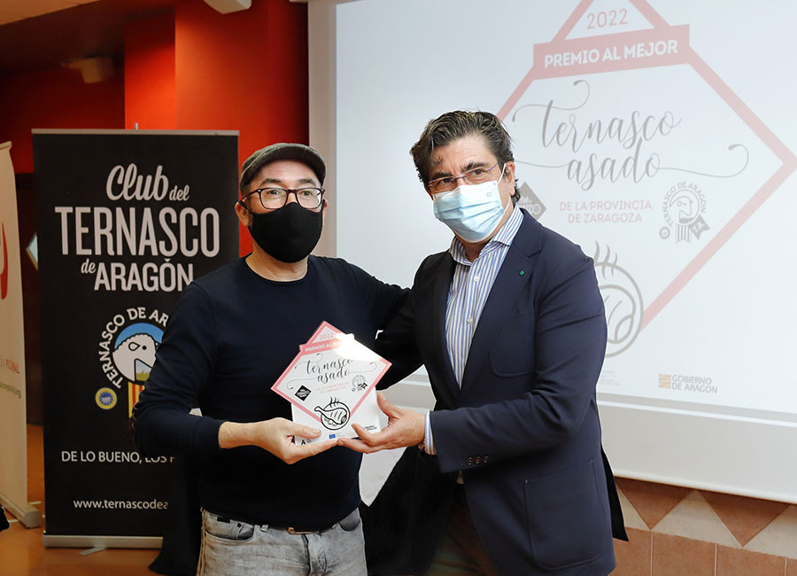 Miguel López del restaurante Urola (Zaragoza) | Muestra del Ternasco asado 2022